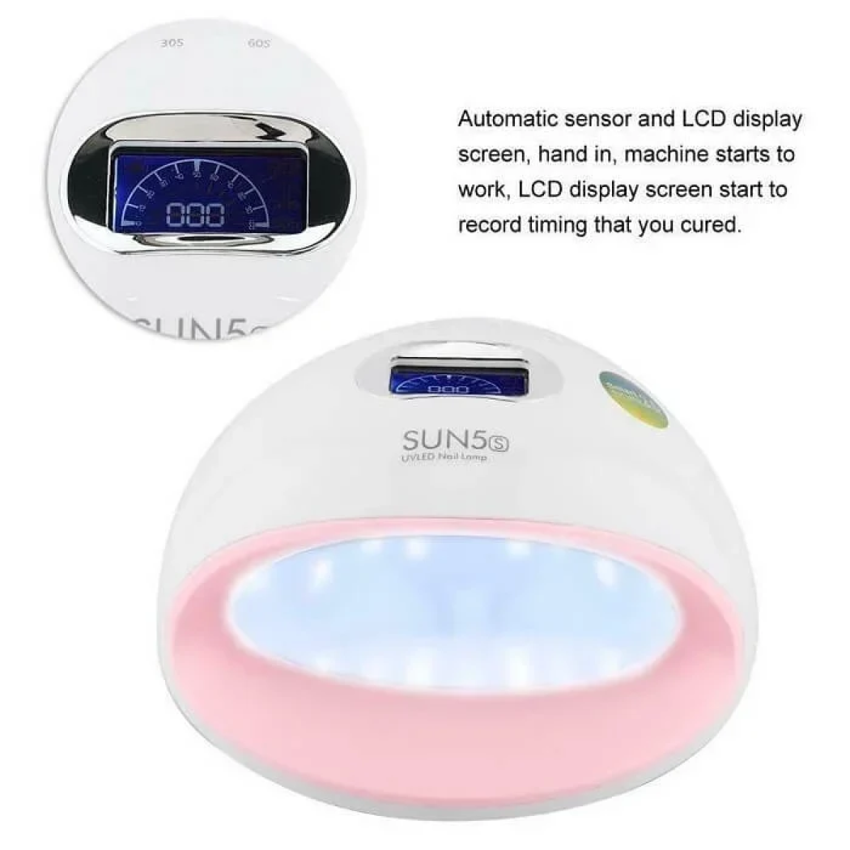 Επαγγελματικό Φουρνάκι Νυχιών UV/LED 72W Sun 5s