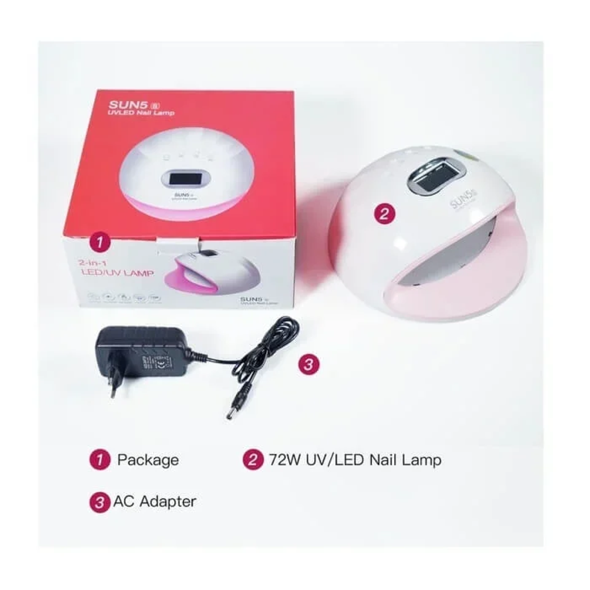 Επαγγελματικό Φουρνάκι Νυχιών UV/LED 72W Sun 5s