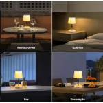 Επιτραπέζιο Φωτιστικό Με Λάμπα Αφής LED Και Ρυθμιζόμενη Βάση Ύψους