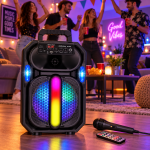 Φορητό Ηχείο Bluetooth Super Bass 8″ Με Μικρόφωνo Andowl Q-YX1510
