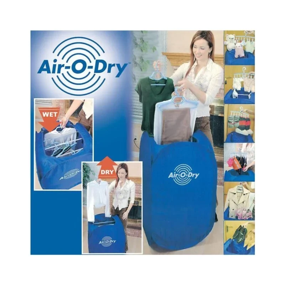 Φορητό Ηλεκτρικό Στεγνωτήριο Ρούχων 800W Air-O-Dry