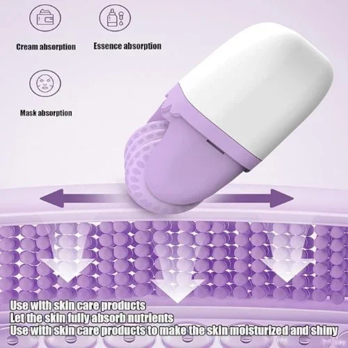 Φορητό Ρολό για Μασάζ Προσώπου Ice Derma Roller