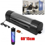 Φωτεινή Πινακίδα Κουρείου LED 60cm με Κυματιστό Κόκκινο, Μπλε, Λευκό Φωτισμό