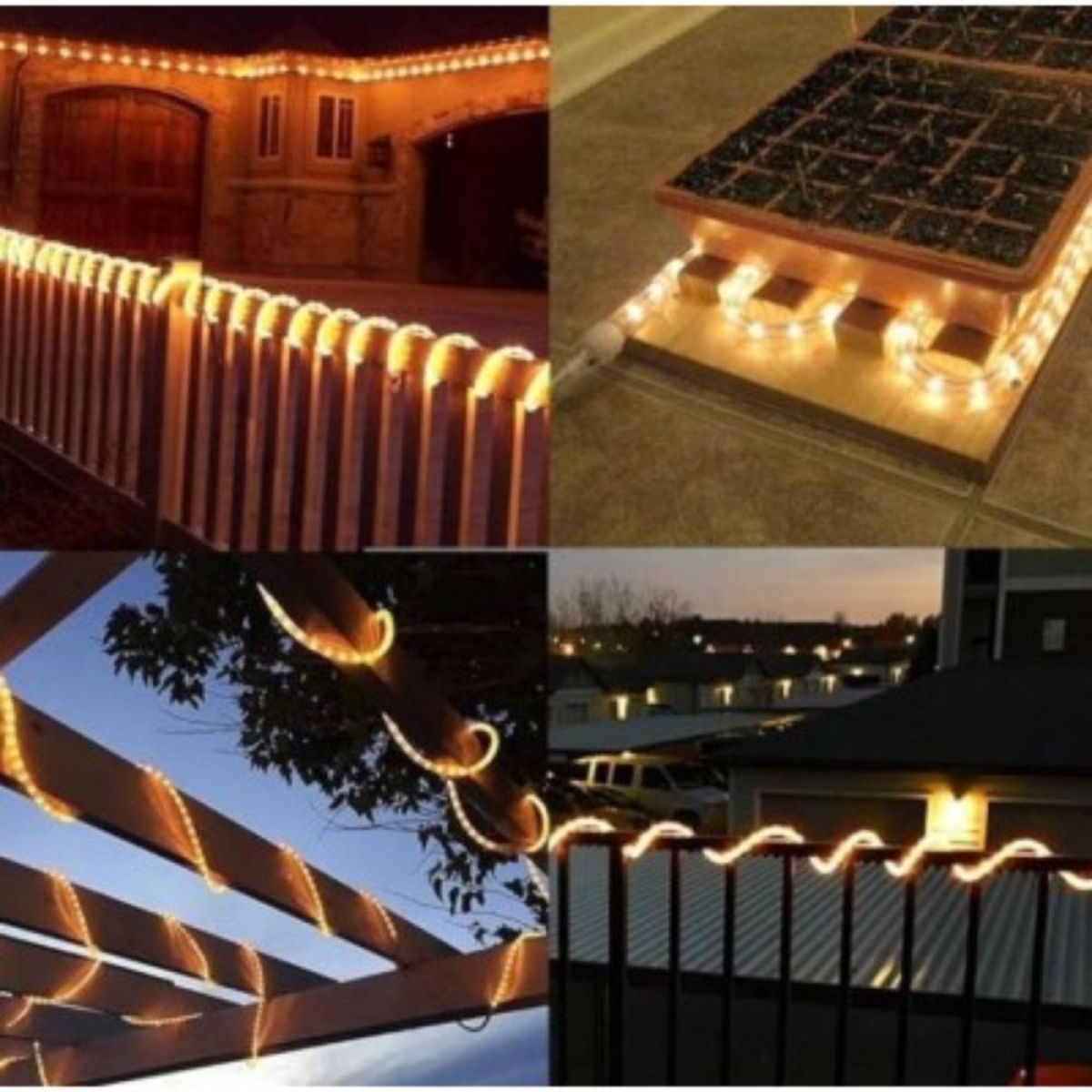 Φωτοσωλήνας 200 led 10m λευκός θερμός με προγράμματα ip44 Φ11mm 10m (+3m extra καλώδιο) Xmasfest 1133511 - 1 τμχ
