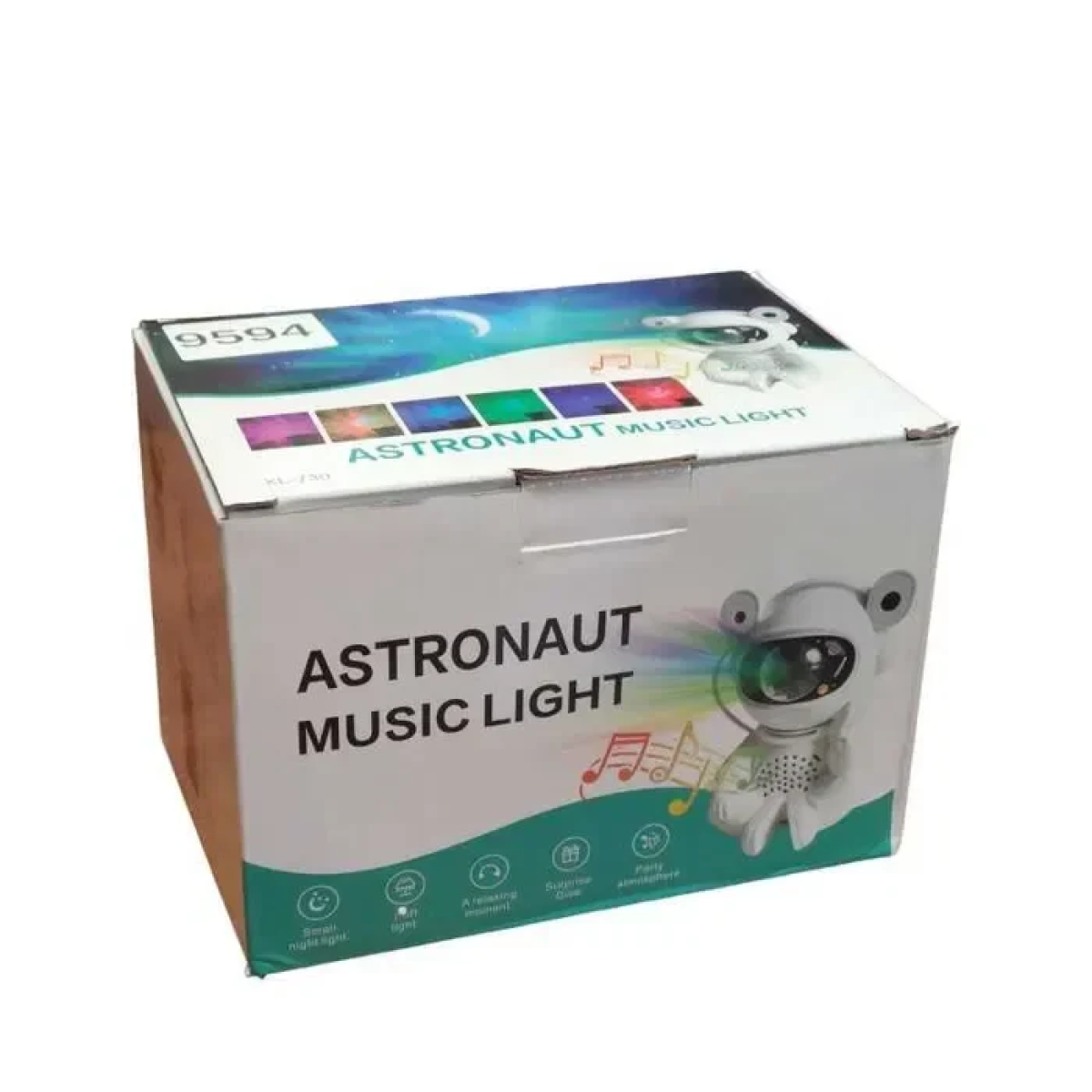 Γαλαξιακός Προβολέας Αστροναύτης RGB με Ηχείο Bluetooth, Αυτοκόλλητα & Τηλεχειριστήριο