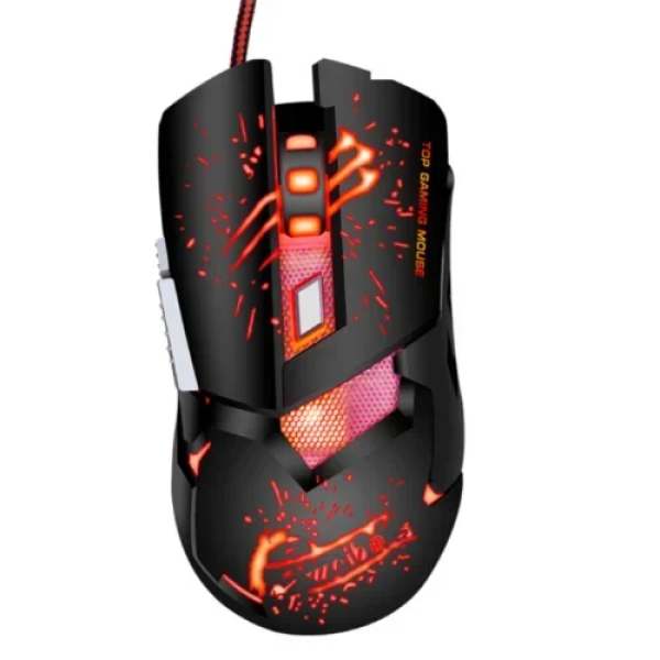 Gaming Ενσύρματο Ποντίκι 3200dpi 6D Weibo S10 Μαύρο/Κόκκινο