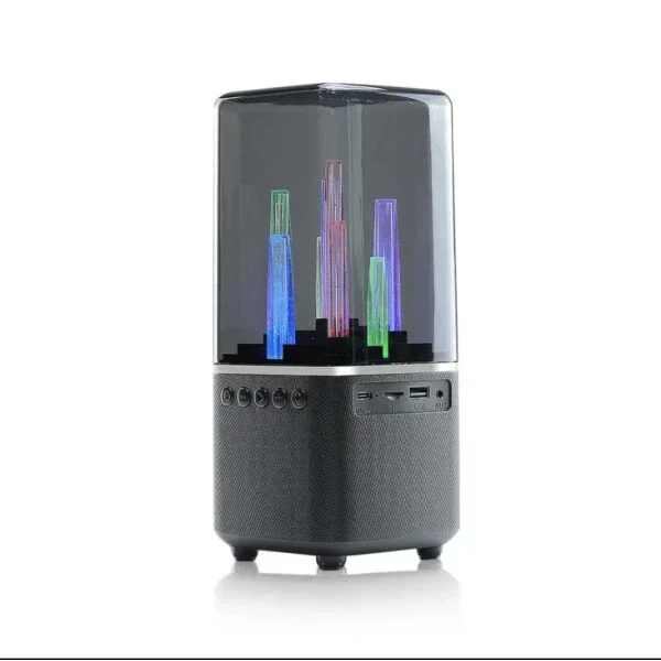 Ηχείο Bluetooth 5W RGB TF/U Disk/FM City Light Γκρι