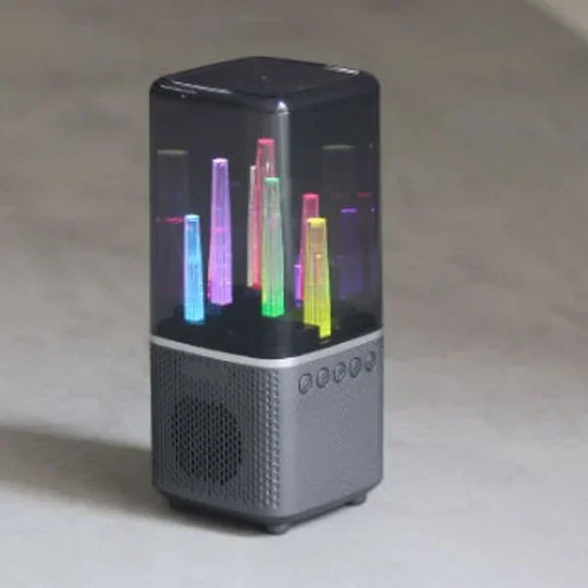 Ηχείο Bluetooth 5W RGB TF/U Disk/FM City Light Γκρι