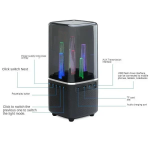 Ηχείο Bluetooth 5W RGB TF/U Disk/FM City Light Γκρι