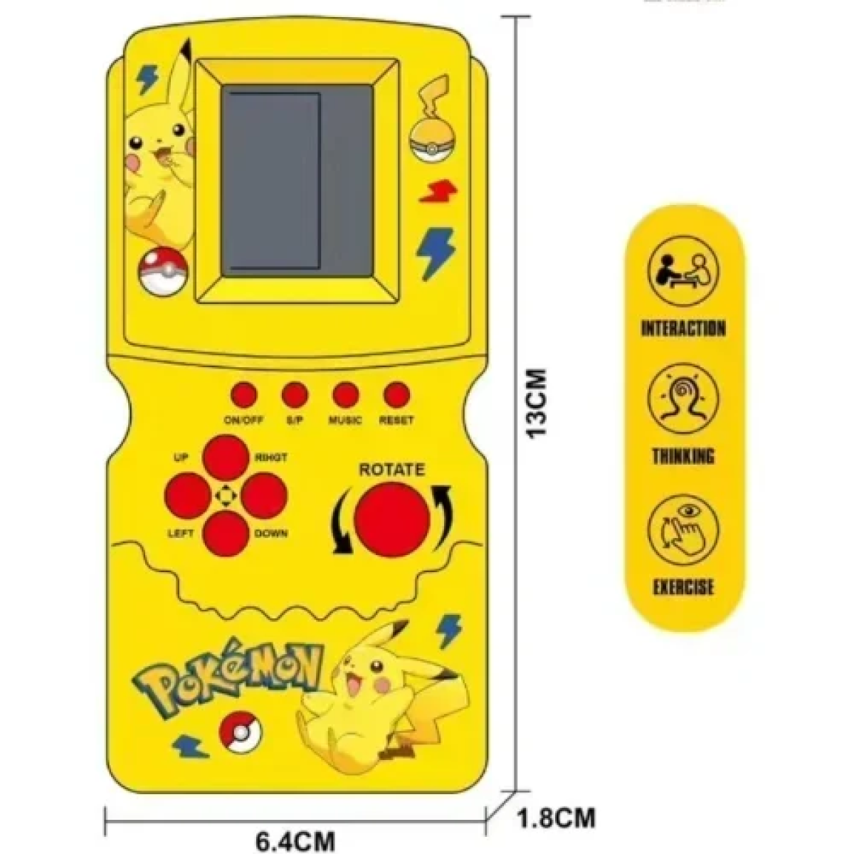 Ηλεκτρονική Παιδική Κονσόλα Χειρός Tetris για 3+ Ετών Pokemon