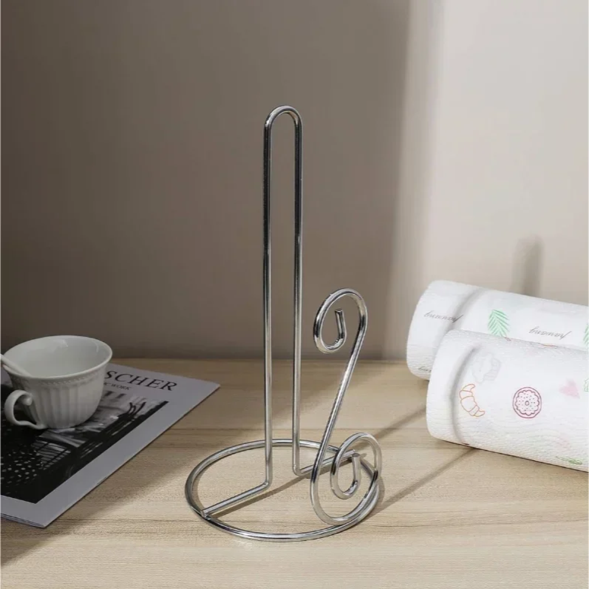 Inox Βάση Ρολού Κουζίνας Πάγκου 15x28εκ. 36294 Ασημί