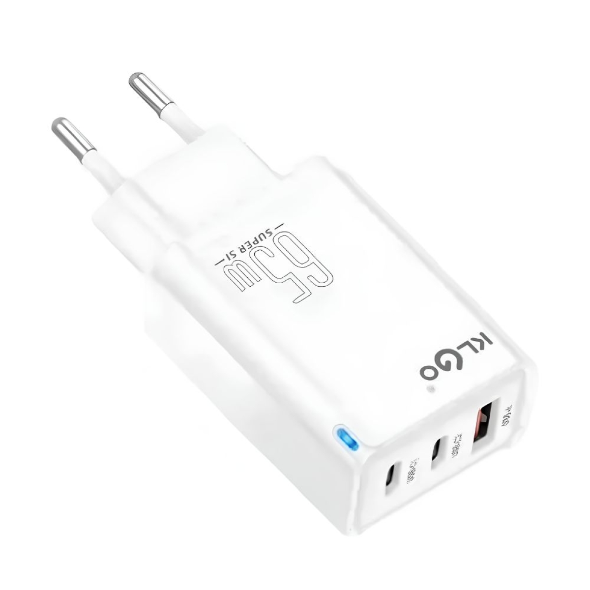 KLGO PD-71 Φορτιστής Γρήγορη Φόρτιση 65W 2 PD+QC3.0