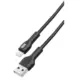 KLGO S-1 Καλώδιο Lightning USB 1m Fast Charging 3A Μαύρο