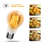 Λάμπα Νήματος LED A60 E27 4W 2200K Aigostar