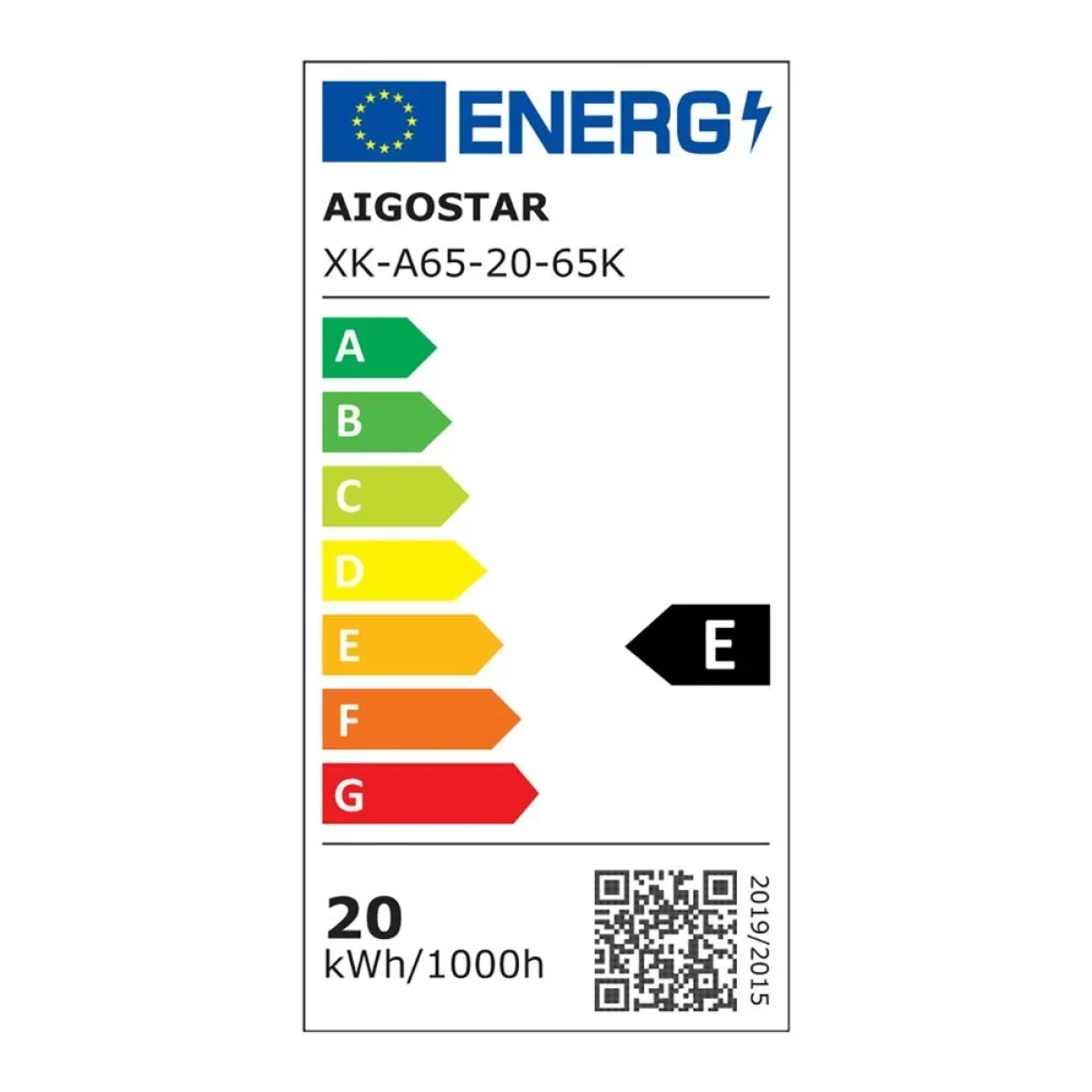 Λάμπα Νήματος LED A65 E27 20W 6500K Aigostar