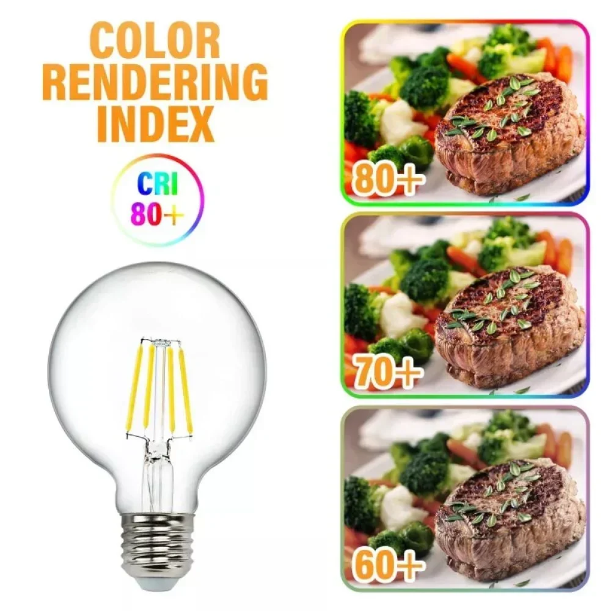 Λάμπα Νήματος LED G80 E27 4W 2700k Aigostar