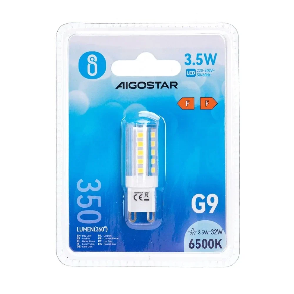 Λαμπτήρας LED G9 3.5W 6500K Aigostar