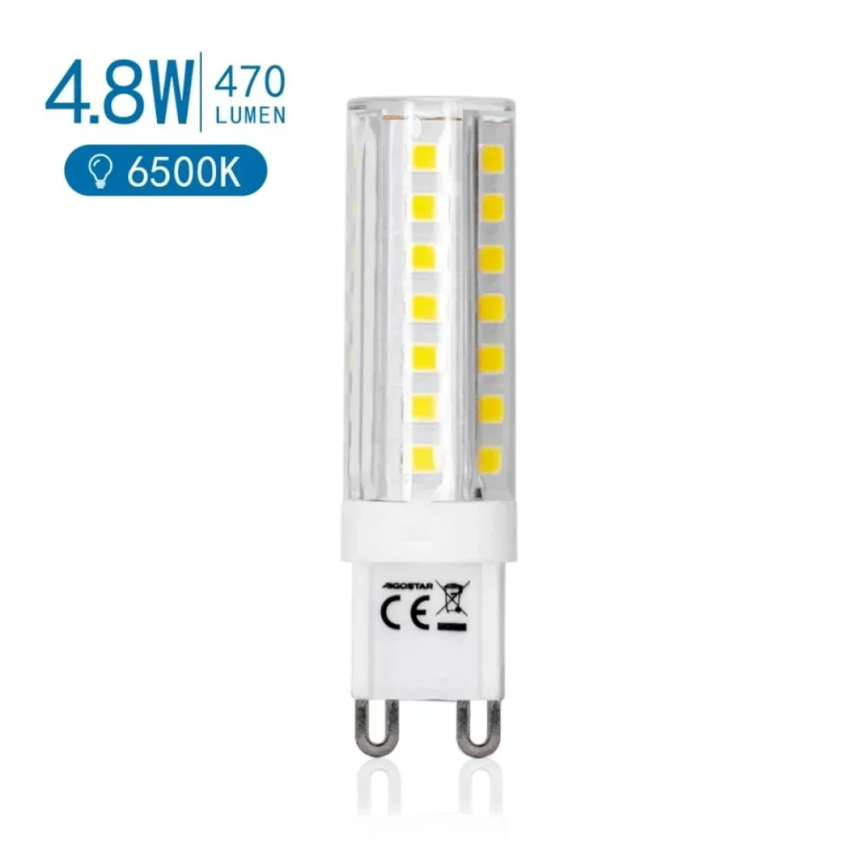 Λαμπτήρας LED G9 4.8W 6500K Aigostar