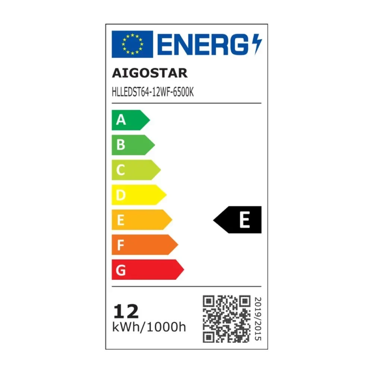 Λαμπτήρας Νήματος LED Aigostar ST64 E27 12W 6500K
