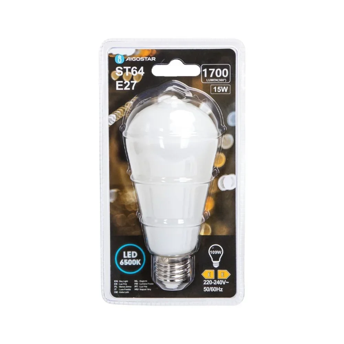 Λαμπτήρας Νήματος LED Aigostar ST64 E27 15W 6500K