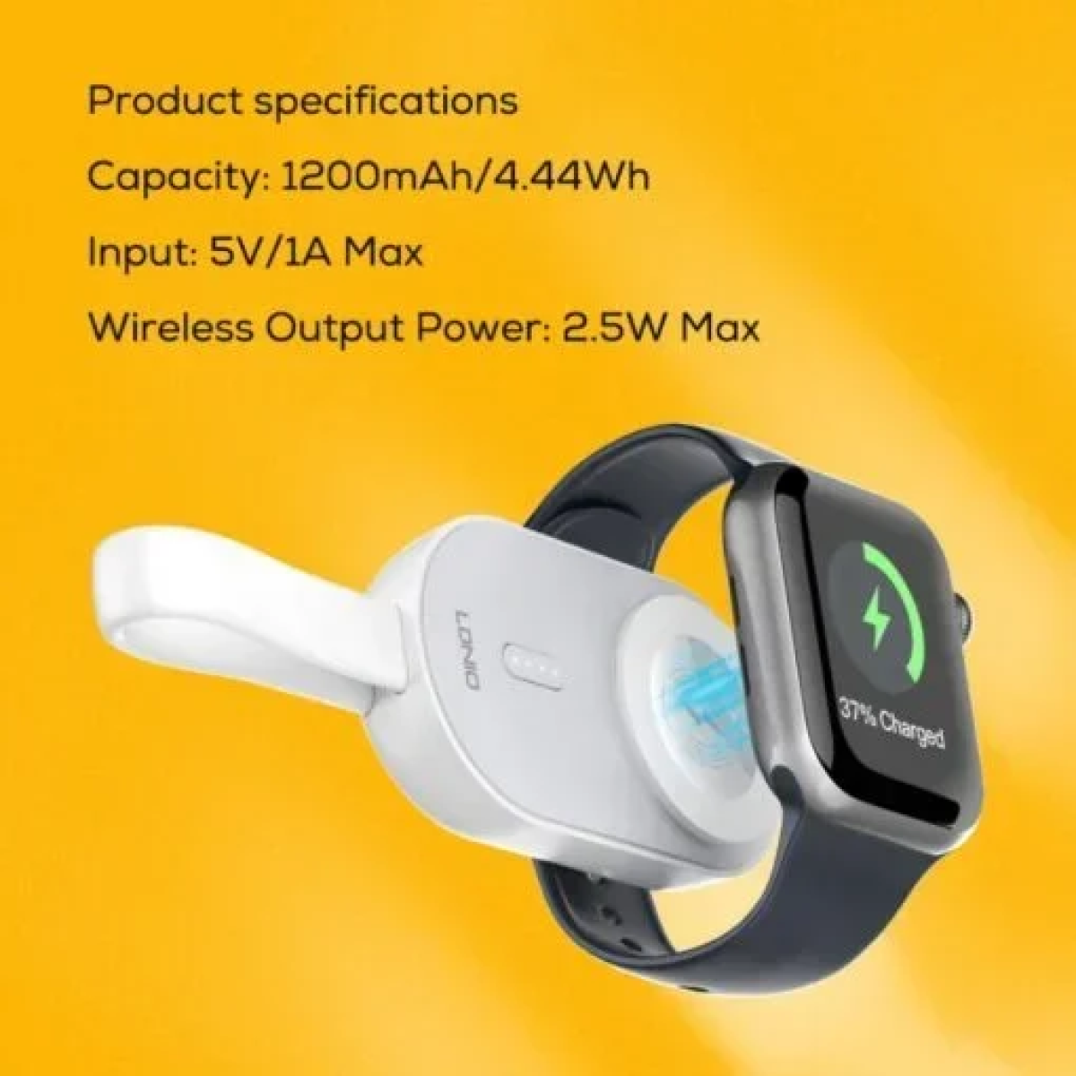 LDNIO AW005 Ασύρματος Φορτιστής Powerbank για Smartwatch - Λευκό