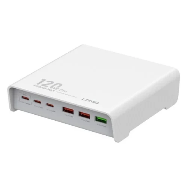 LDNIO Q605 Σταθμός Φόρτισης 3xUSB-C 3xUSB 120W PD/QC