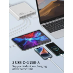 LDNIO Q605 Σταθμός Φόρτισης 3xUSB-C 3xUSB 120W PD/QC