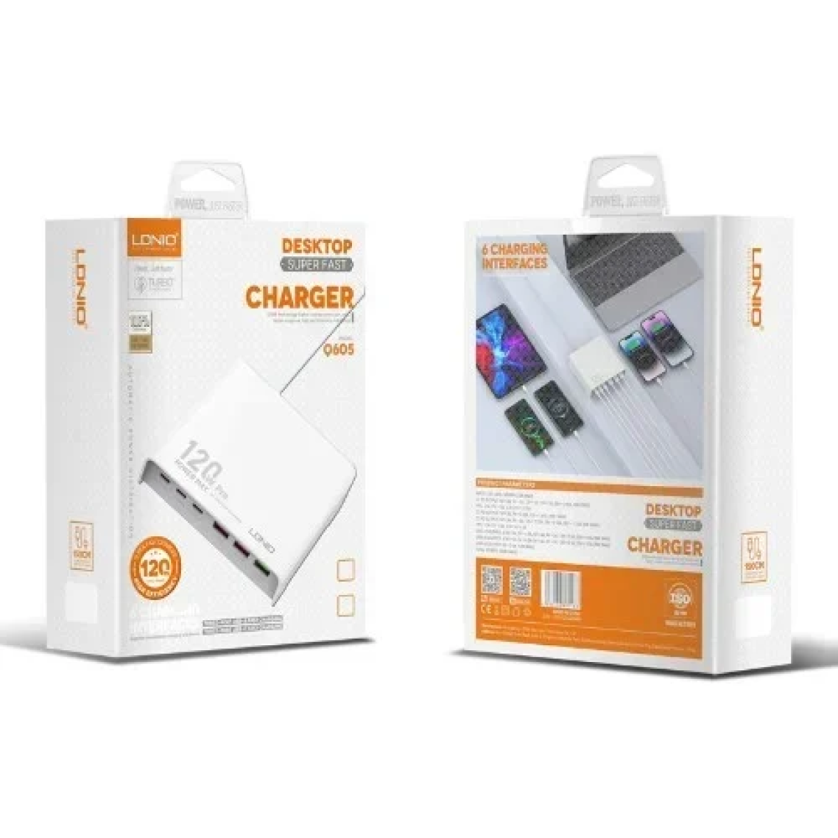 LDNIO Q605 Σταθμός Φόρτισης 3xUSB-C 3xUSB 120W PD/QC