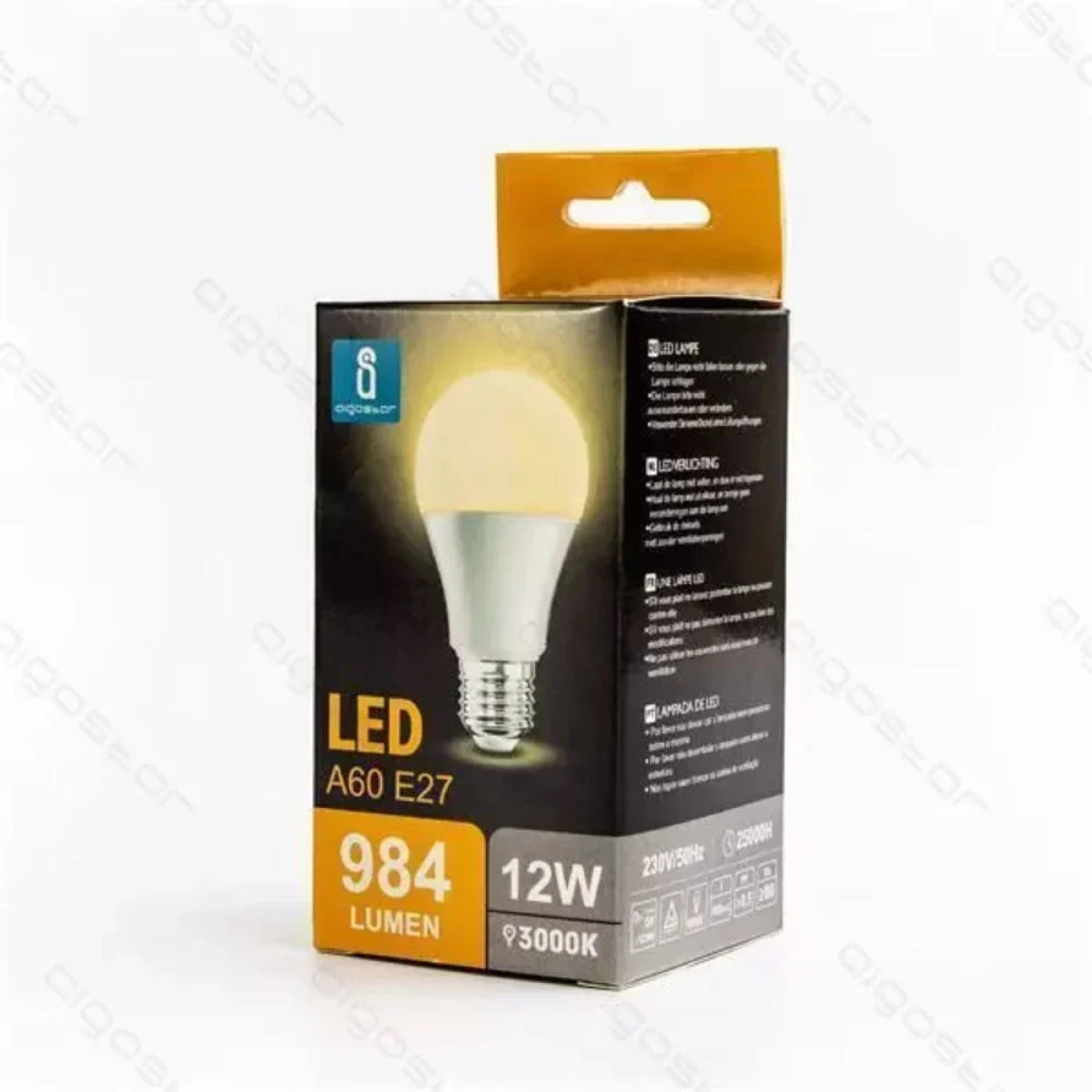 LED Λάμπα A60 E27 12W 3000K Aigostar