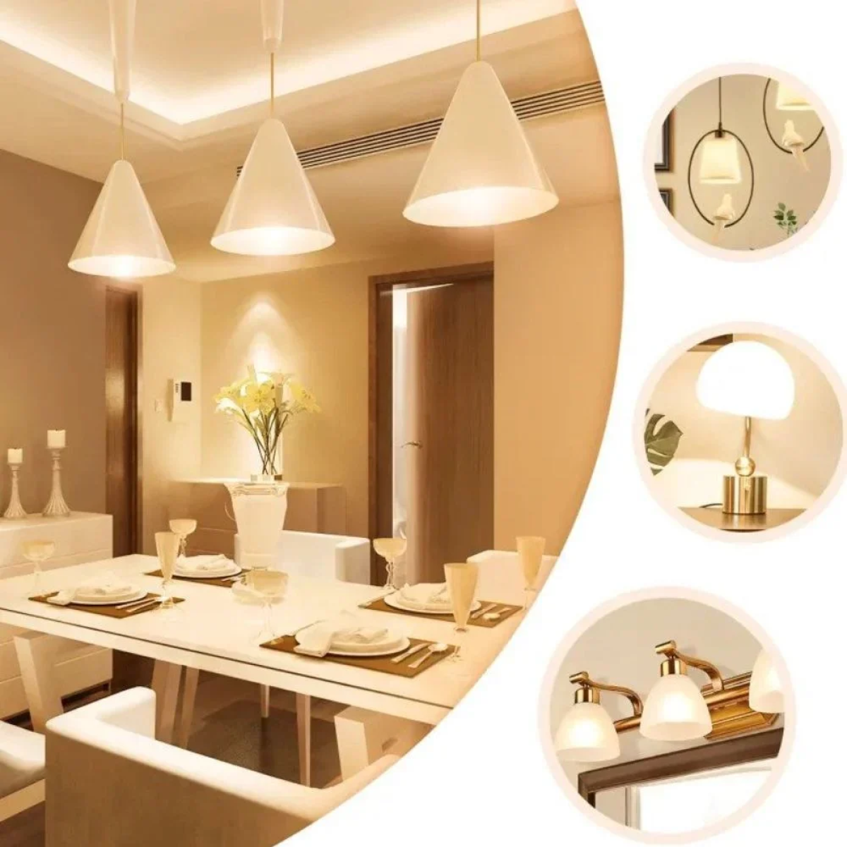 LED Λάμπα A60 E27 24W 3000K Aigostar