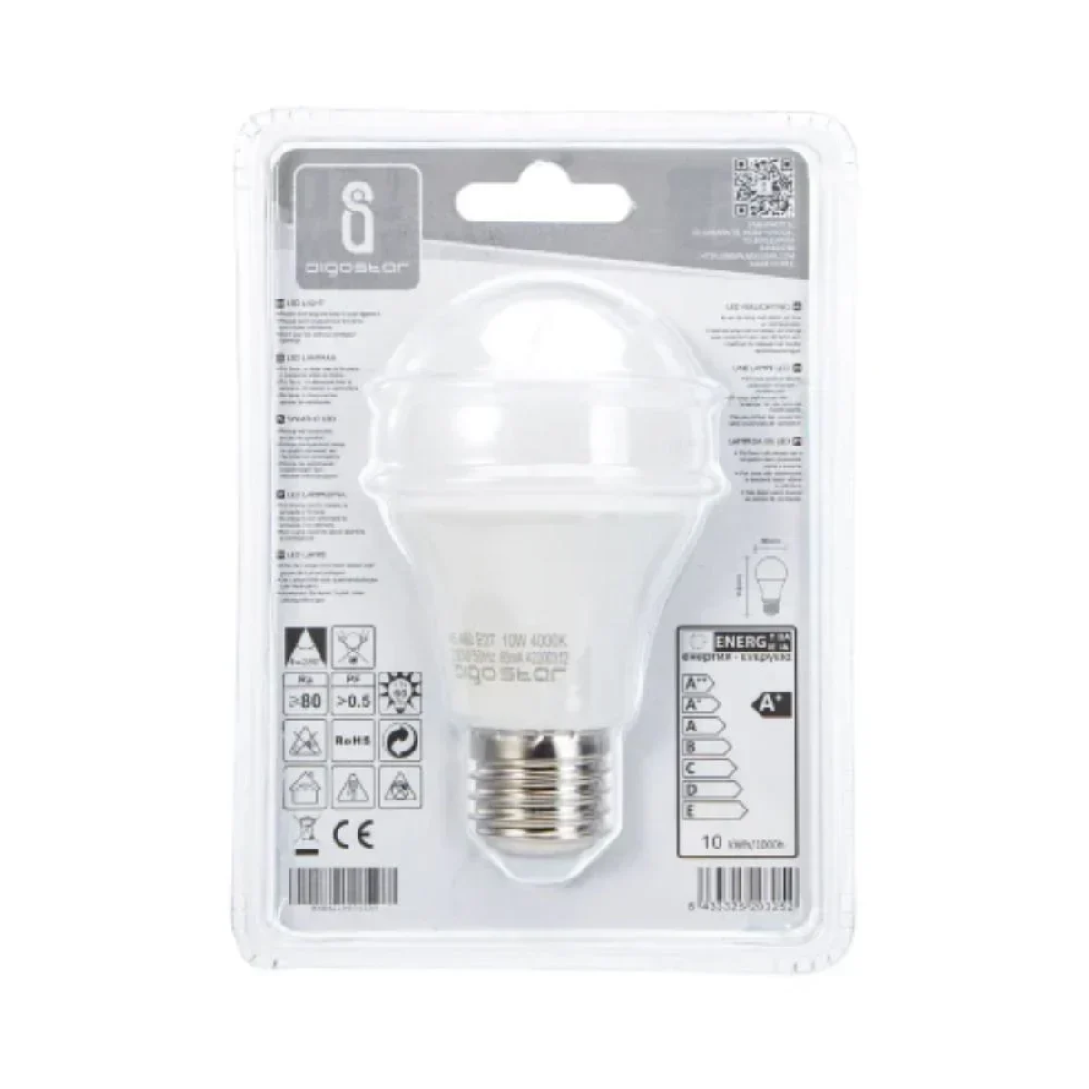 LED Λάμπα Aigostar A60 E27 10W 4000K
