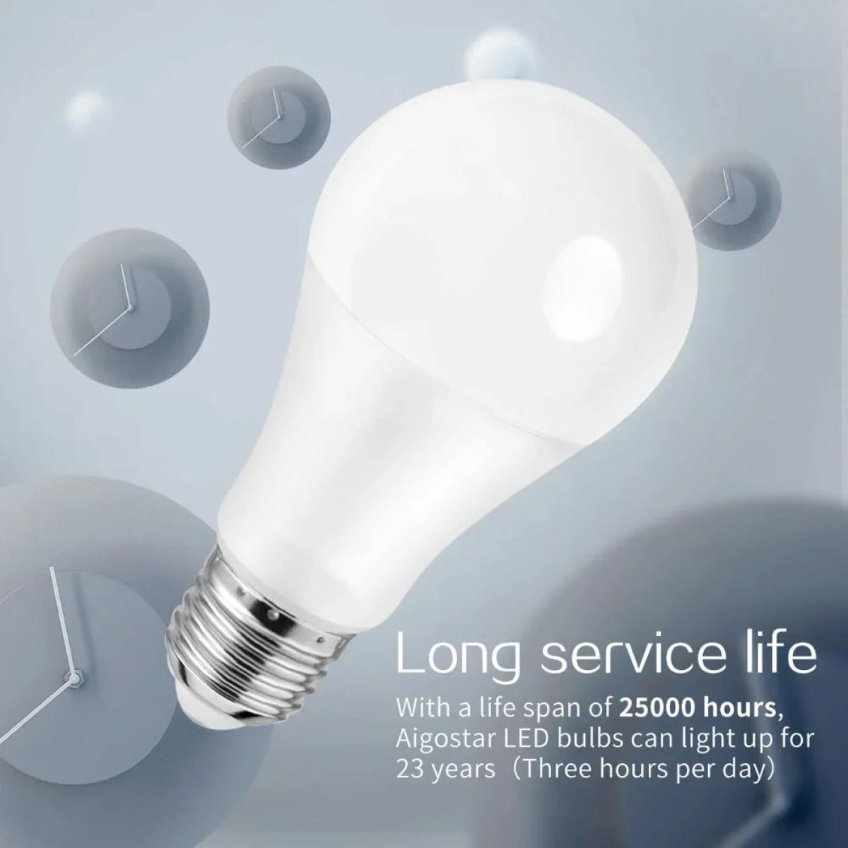 LED Λάμπα Aigostar A60 E27 10W 6400K 2τμχ