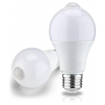 LED Λάμπα Aigostar A60 E27 12W 3000K με Αισθητήρα PIR