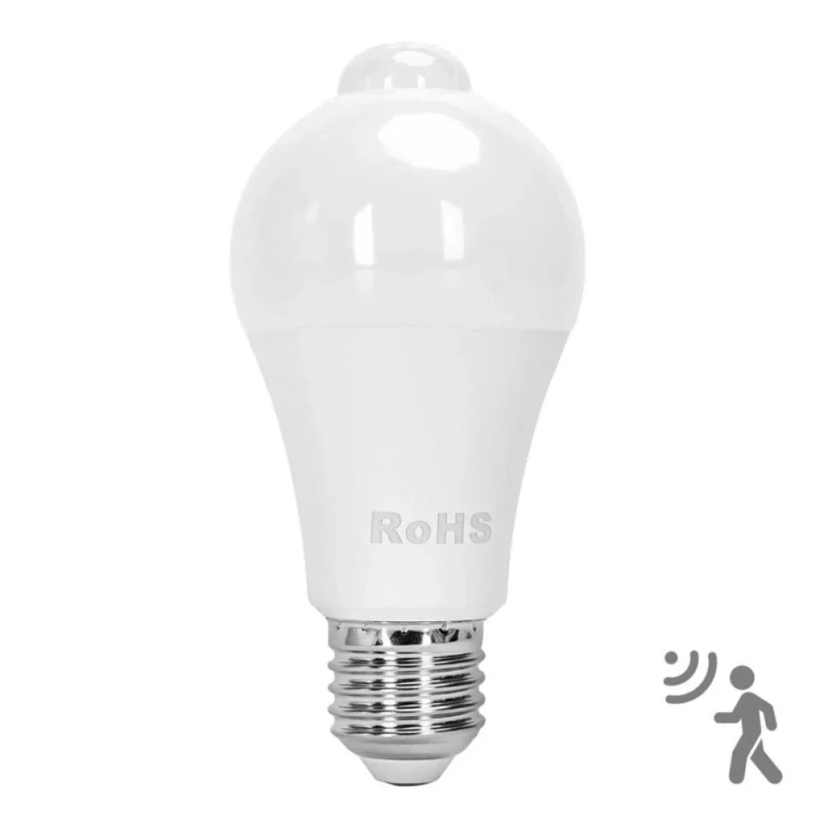 LED Λάμπα Aigostar A60 E27 12W 3000K με Αισθητήρα PIR