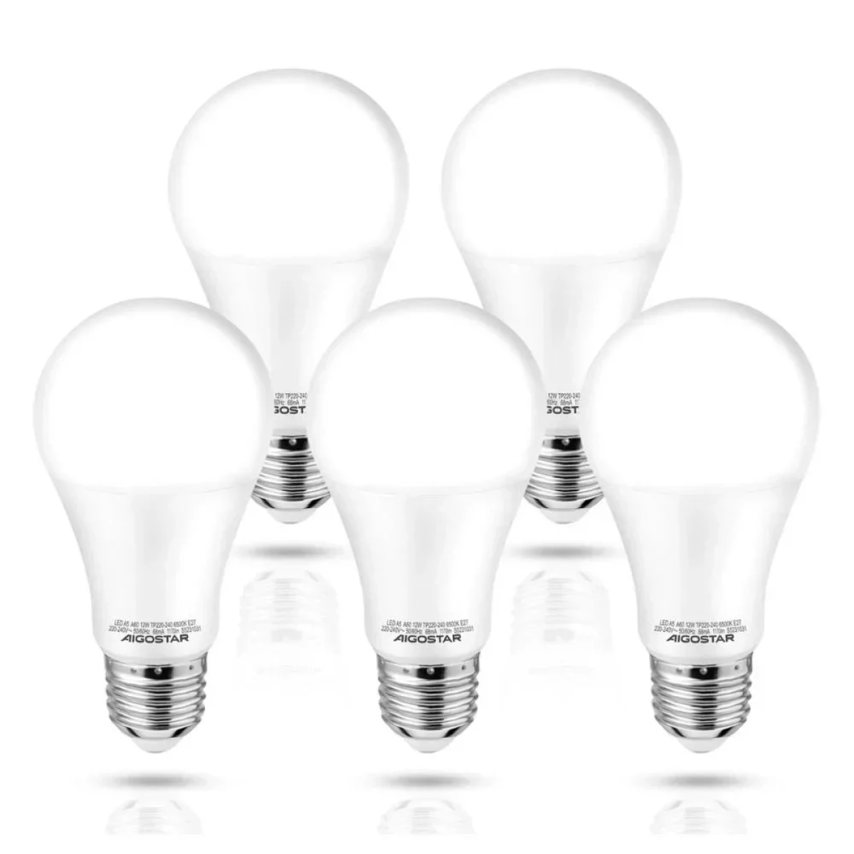 LED Λάμπα Aigostar A60 E27 12W 6400K
