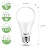 LED Λάμπα Aigostar A60 E27 12W 6400K