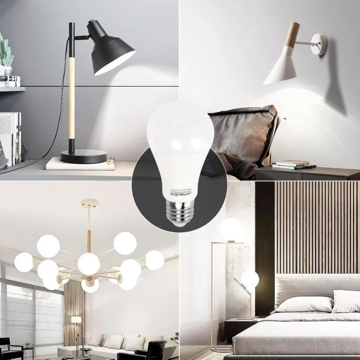 LED Λάμπα Aigostar A60 E27 12W 6400K