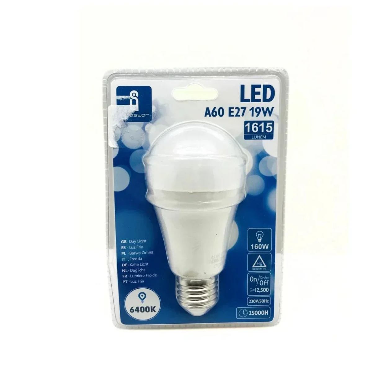LED Λάμπα Aigostar A60 E27 19W 6400K