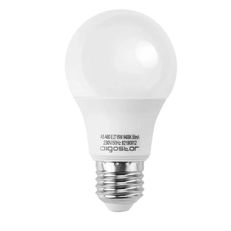LED Λάμπα Aigostar A60 E27 6W 6400K