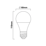 LED Λάμπα Aigostar A60 E27 7W 6400K
