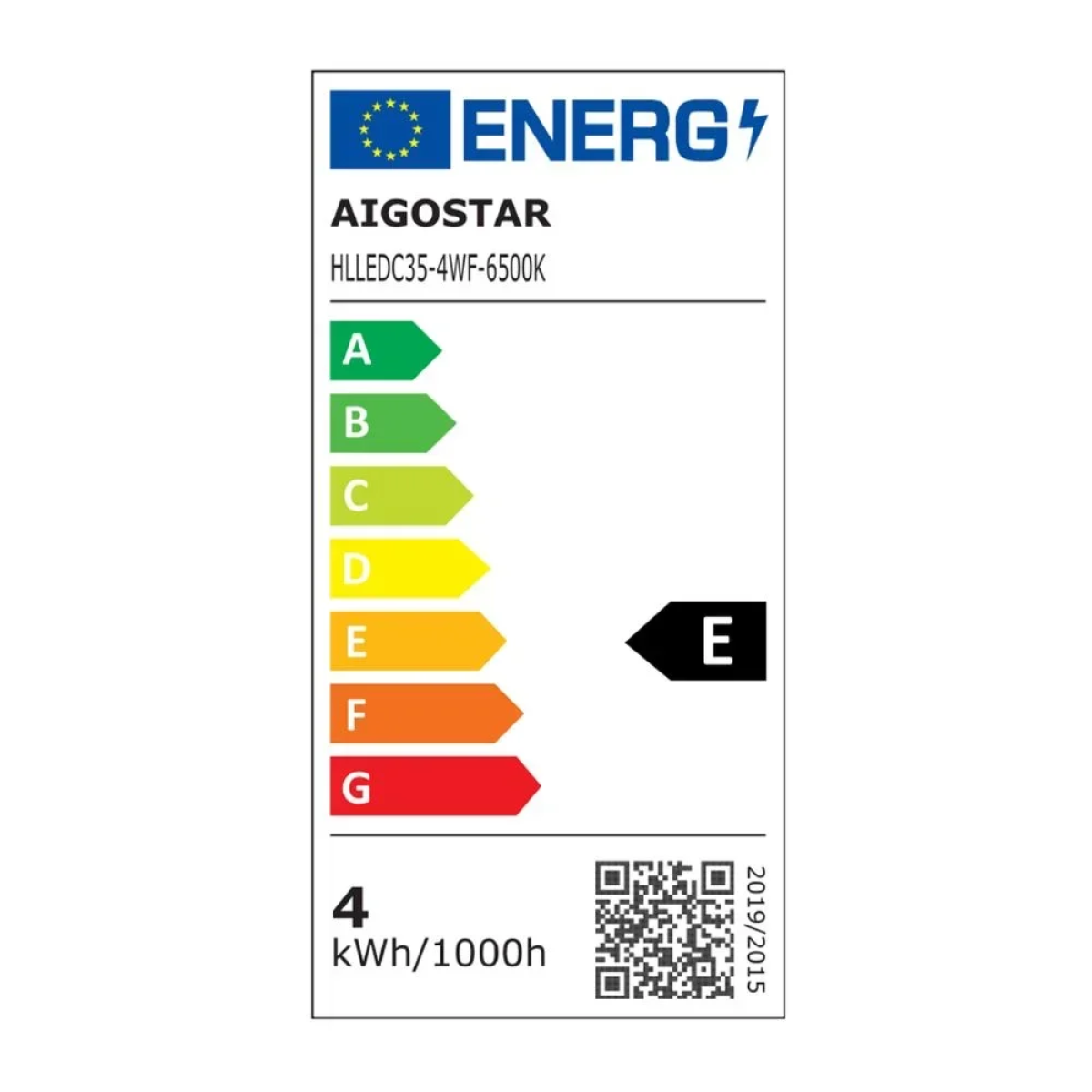 LED Λάμπα C35 E14 4W 6500K Aigostar