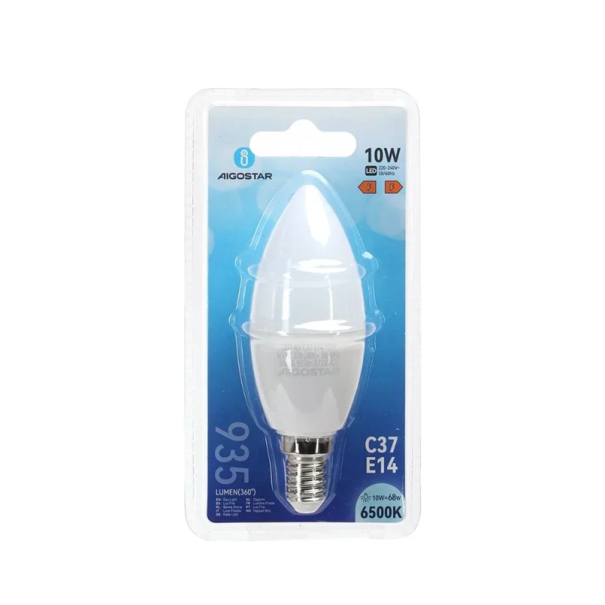 LED Λάμπα C37 E14 10W 6500K Aigostar