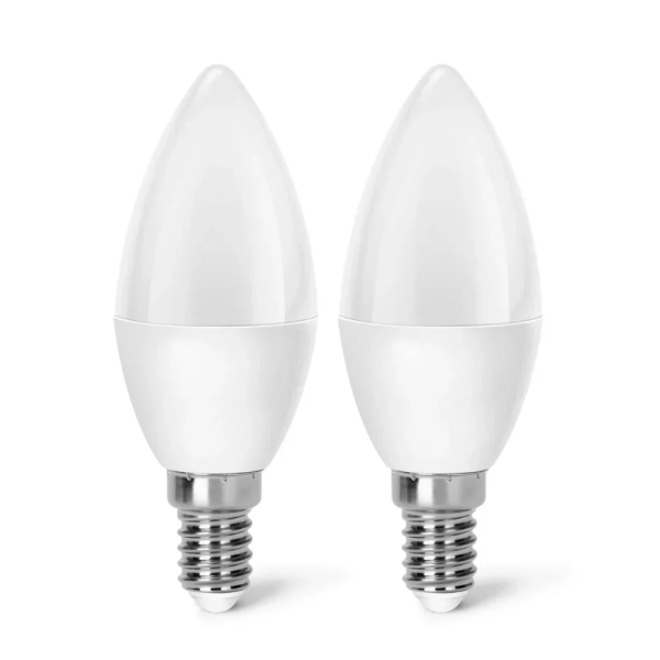 LED Λάμπα C37 E14 3W 3000K Aigostar 2τμχ