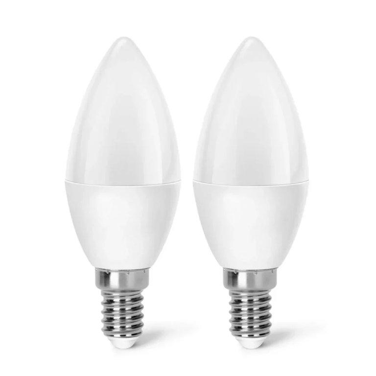 LED Λάμπα C37 E14 3W 3000K Aigostar 2τμχ