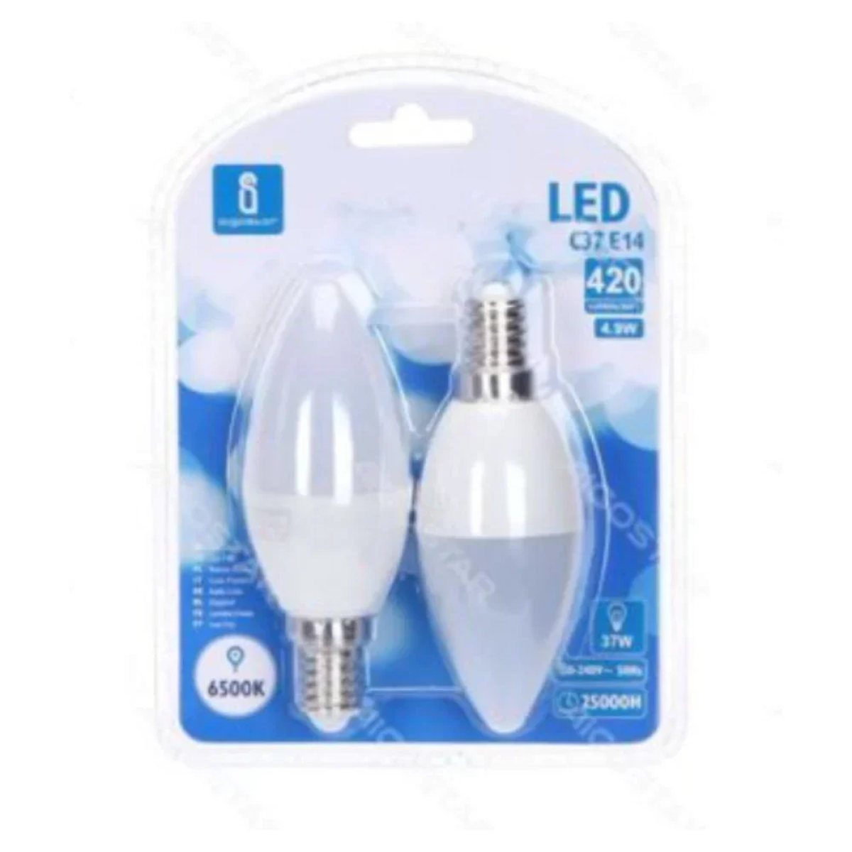 LED Λάμπα C37 E14 4.9W 6500K Aigostar 2τμχ
