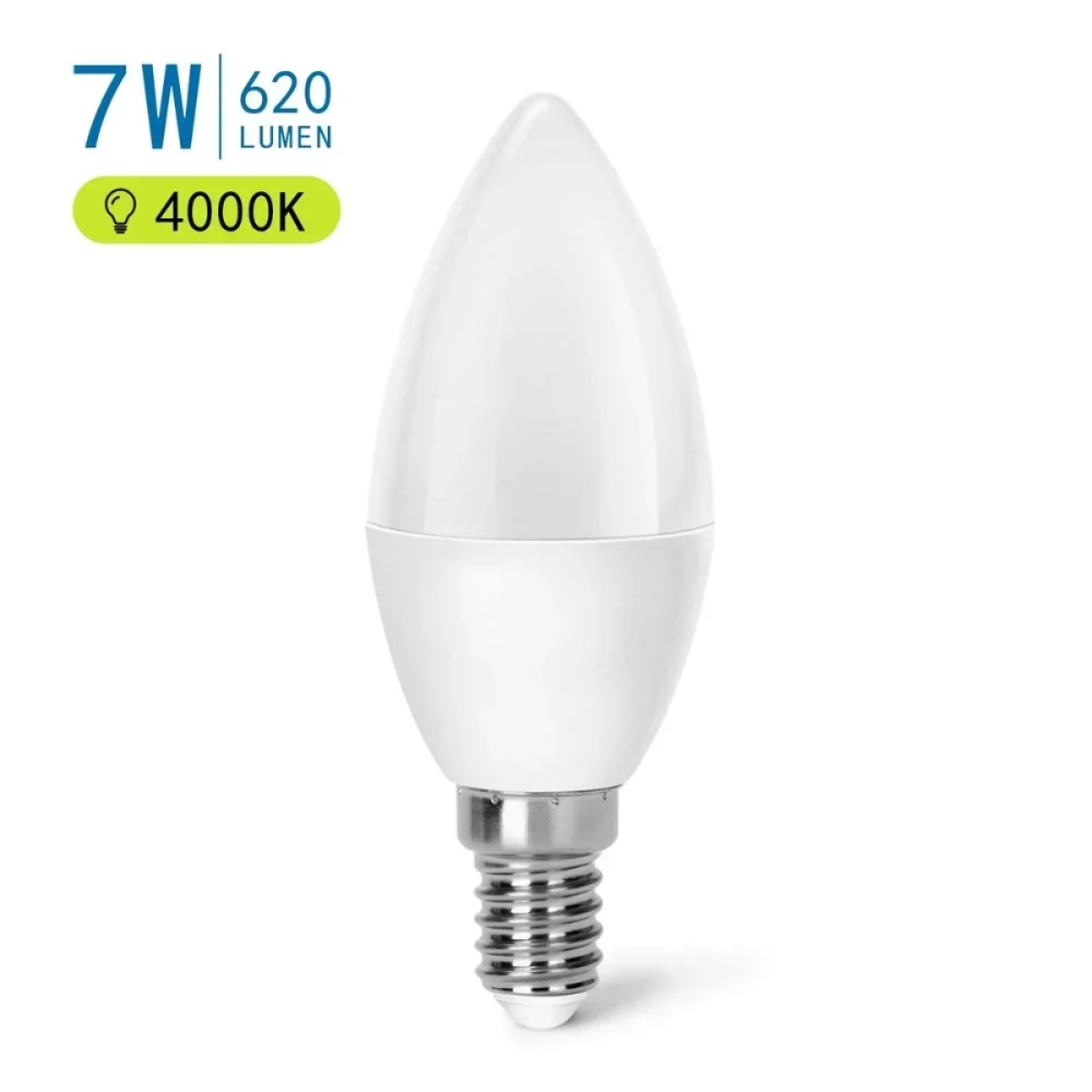 LED Λάμπα C37 E14 7W 4000K Aigostar