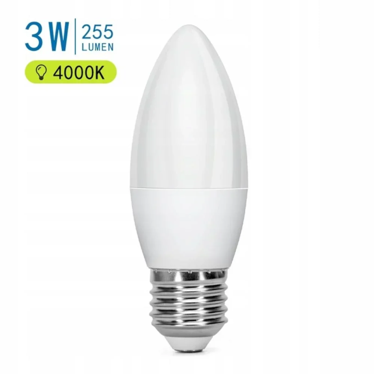 LED Λάμπα C37 E27 3W 4000K Aigostar