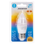 LED Λάμπα C37 E27 6W 3000K Aigostar