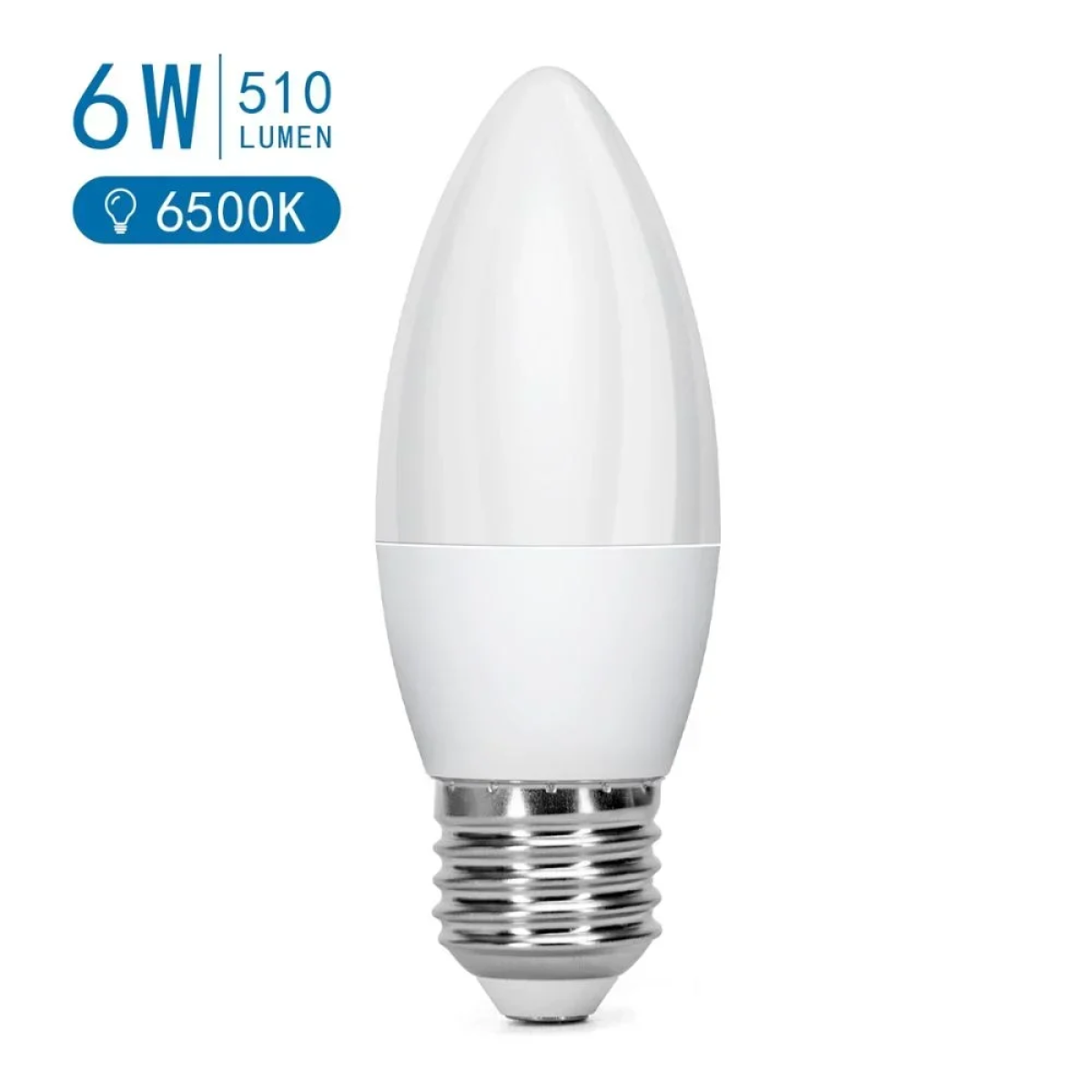 LED Λάμπα C37 E27 6W 6500K Aigostar