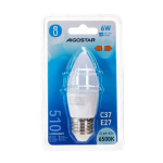 LED Λάμπα C37 E27 6W 6500K Aigostar